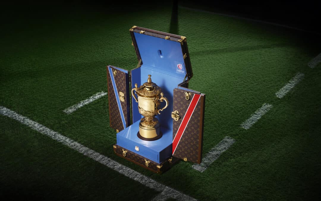 Louis Vuitton signe la Malle Trophée officielle de la Coupe du Monde de Rugby France 2023