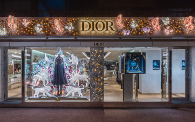 La magie des fêtes à la boutique Dior de Courchevel