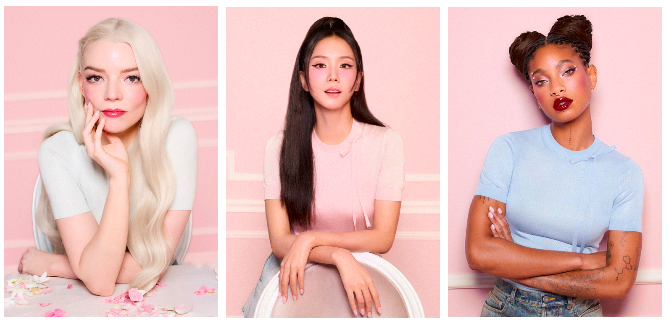 Anya, Jisso, willow rejoignent l&rsquo;univers des parfums dior avec Dior Addict