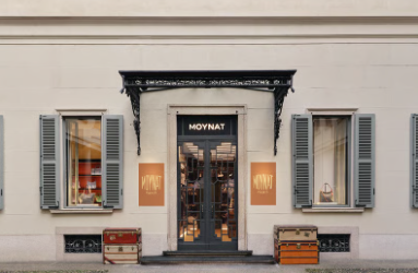 Moynat a ouvert ses portes au 3 Via Monte Napoleone, à Milan