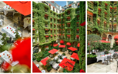 LA COUR JARDIN DE L’HÔTEL PLAZA ATHÉNÉE