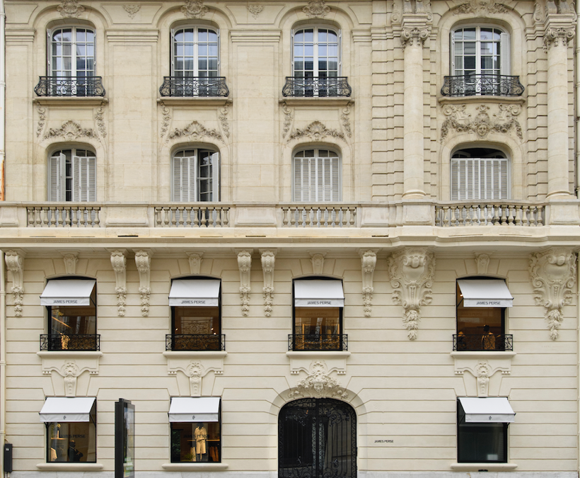 JAMES PERSE OUVRE UNE NOUVELLE ADRESSE À PARIS AU COEUR DU TRIANGLE D&rsquo;OR