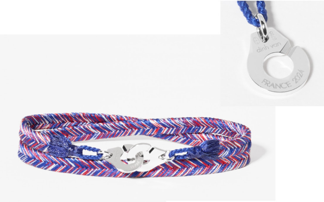 Dinh Van célèbre l’arrivée des Jeux Olympiques et Paralympiques en France avec un nouveau bracelet tissé aux couleurs du pays !