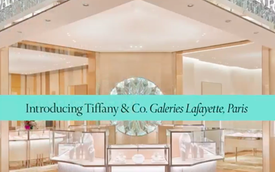 Tiffany & Co., dévoile une boutique réinventée au cœur des Galeries Lafayette à Paris.