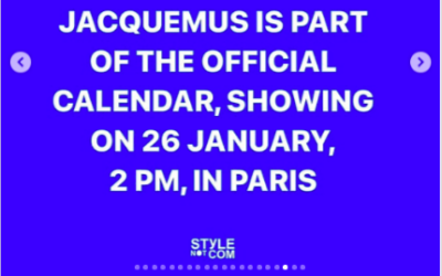 Jacquemus à la Paris Fashion Week