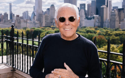 GIORGIO ARMANI À NEW YORK POUR PRÉSENTER SA COLLECTION PRINTEMPS/ÉTÉ 2025 ET CÉLÉBRER L’OUVERTURE DU NOUVEAU BÂTIMENT SUR MADISON AVENUE.