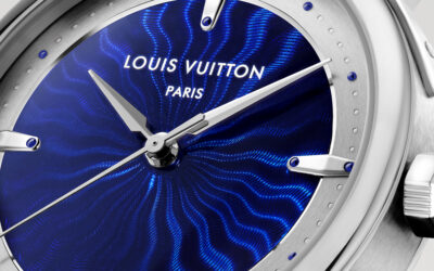 LOUIS VUITTON ESCALE PLATINE CADRAN GUILLOCHÉ ET ÉMAIL GRAND FEU